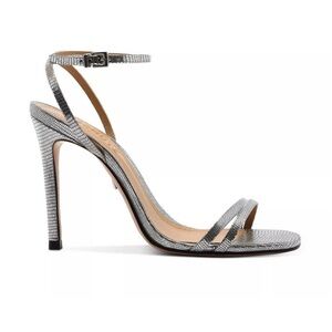 Schutz Altina Silver Prata Sandal Heels